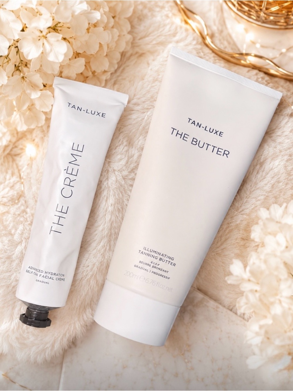 Tan-Luxe The Crème Gradual Self-Tan Facial Crème 65ml & TanLuxe The Butter 200ml